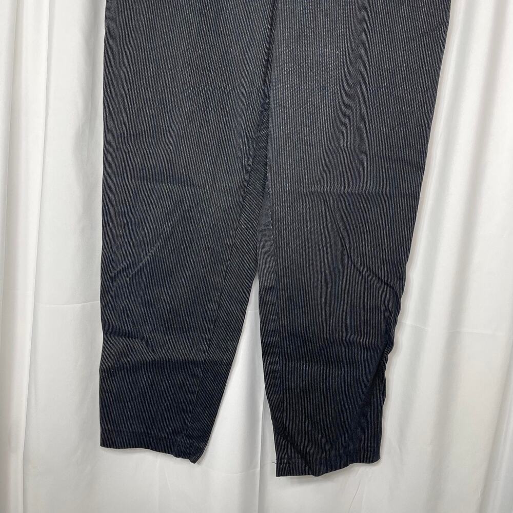 Croft and Barrow pants trousers slacks women's 16 petite 16p black w pinstripe - Picture 3 of 14